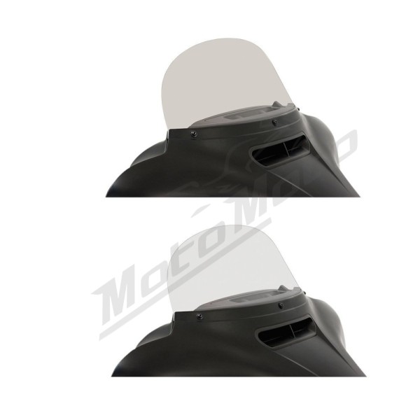 MEMPHIS SHADES HD Lucite priekinis stiklas 23x70cm Harley Davidson FLH / FLHT / FLHTCU / FLHTK / FLHTKL / FLHX / FLHXS 1690-1977 14-24