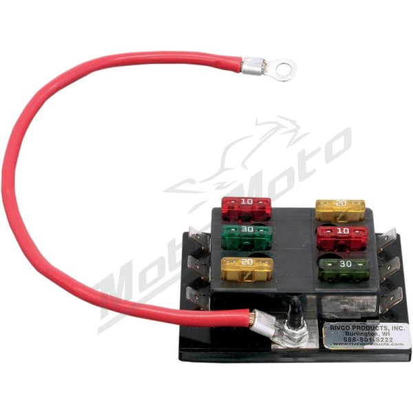 RIVCO PRODUCTS 6-Circuit Fuse Terminal Block 12V