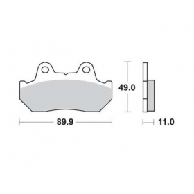 BRAKE PADS FERODO FDB244P / MCB512 STANDARD PLATINUM