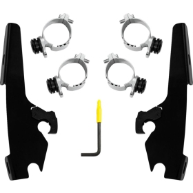 MEMPHIS SHADES METRIC Fats/Slim Windshield Trigger-Lock Complete Mount Kit Indian Chief 111-116 22-24