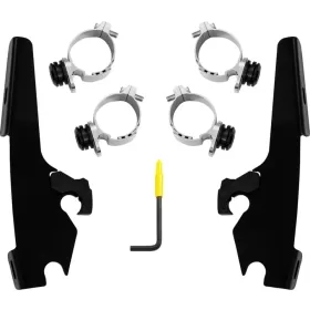 MEMPHIS SHADES METRIC Fats/Slim Windshield Trigger-Lock Complete Mount Kit Indian Chief 111-116 22-24