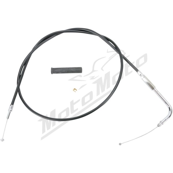 DRAG SPECIALTIES Black Vinyl Throttle/Idle Cable Harley Davidson FLD / FLHR / FLHRC / FLHRCI / FLHRI / FLHRS 1130-1800cc 96-17