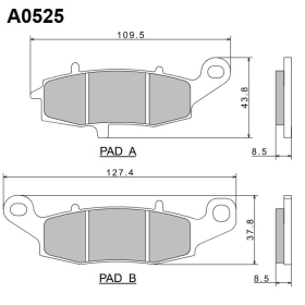 Nissin Brake Pads Kawasaki / Suzuki 250-1500cc 95-19