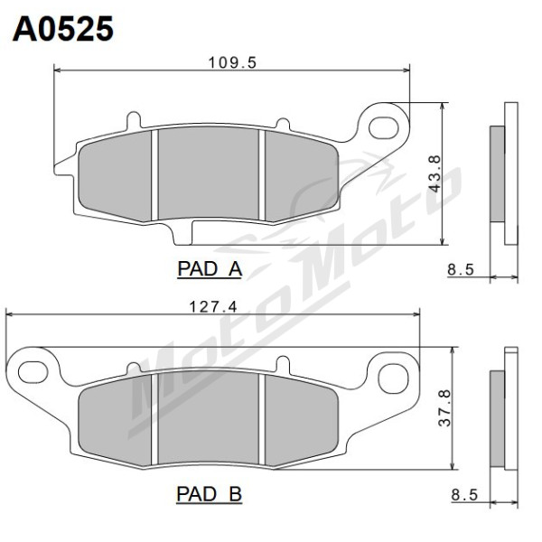 Nissin Brake Pads Kawasaki / Suzuki 250-1500cc 95-19