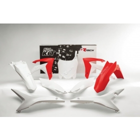 RACETECH Plastikų komplektas Honda CRF 250/450cc 13-17 Raudona/ Balta