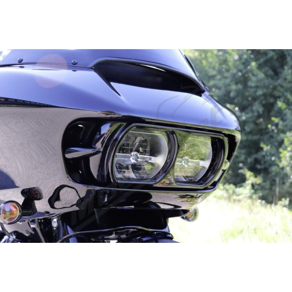 CULT WERK Headlight Mask Black Harley Davidson 1690-1923cc 2016-2023