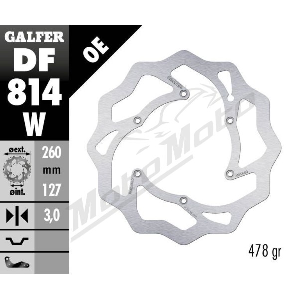 GALFER "Wave®" priekinis stabdžių diskas Beta EVO / RR / RX / Xtrainer 250-498cc 11->
