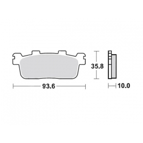 Brake pads MALOSSI FT3102 / MCB821 SPORT