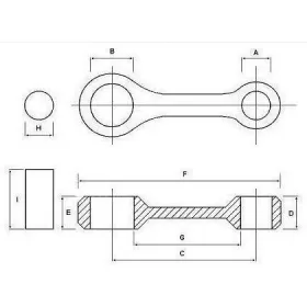 Connecting rod kit WSK 125