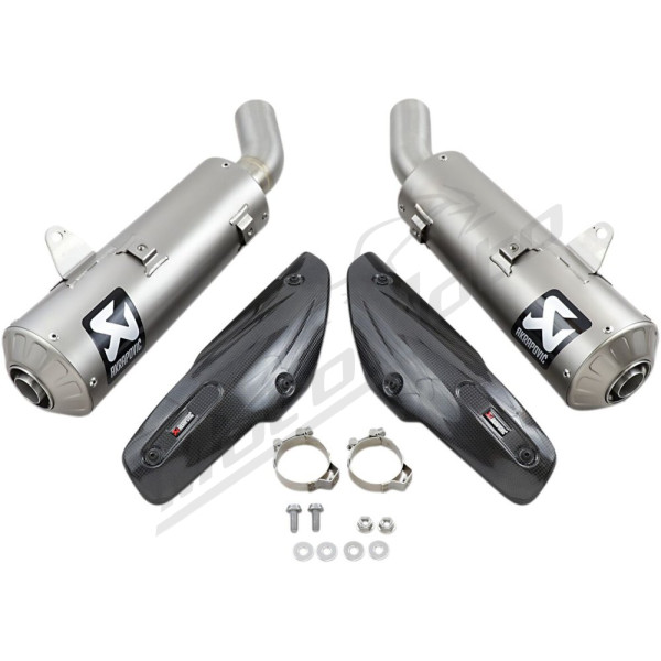 AKRAPOVIC Slip-On Line Mufflers Titanium Ducati Scrambler 1100 18-24
