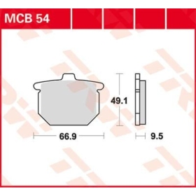 TRW All Round Sintered MCB54 Metal Brake Pads Honda CB / CBX / CX / GL 500-1100cc 77-84