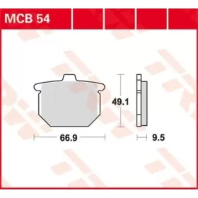 TRW All Round Sintered MCB54 Metal Brake Pads Honda CB / CBX / CX / GL 500-1100cc 77-84