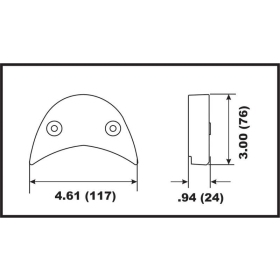 Perf anods variklio tvirtinimai Johnson/Evinrude/OMC V4-V6