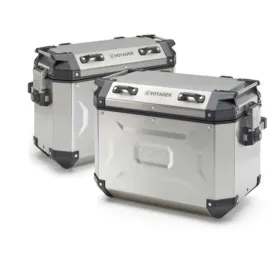 KAPPA Monokey Cam Side aluminum silver storage boxes 37 / 48L
