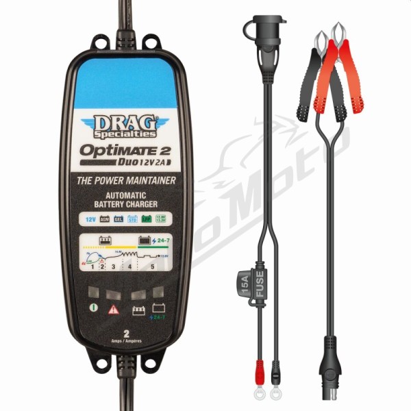 DRAG SPECIALTIES OPTIMATE 2 DUO EU Battery Charger