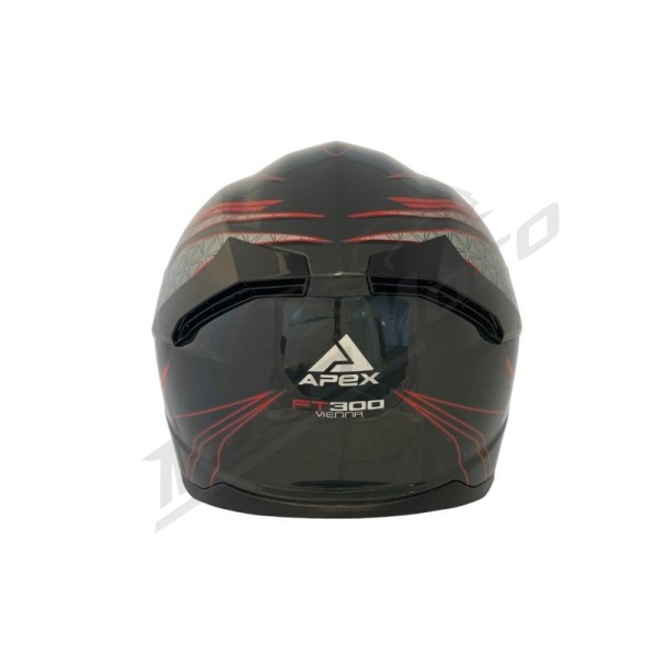 APEX Helmet FT300 Vienna Grey/Red