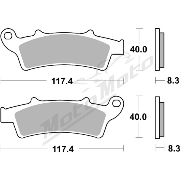 SBS HF Street Ceramic Brake Pads Front 159HF Aprilia / Kymco / Piaggio 125-500 99-24
