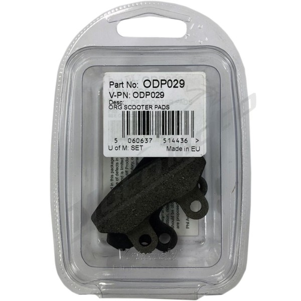 DP BRAKES ODP organinės stabdžių trinkelės SYM  Euro-MX / Joyride / VS 125-200cc 02-16