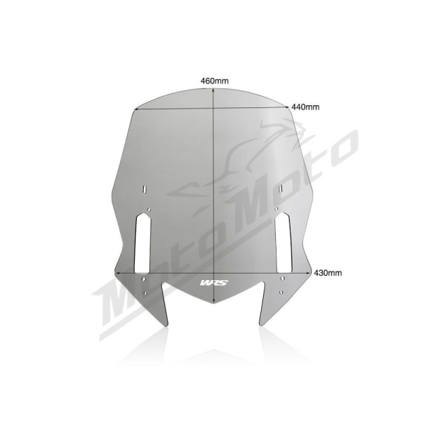 WRS Scooter priekinis stiklas Lengvai Tamsintas 46cm Yamaha XP 530-560cc T-Max 17-21