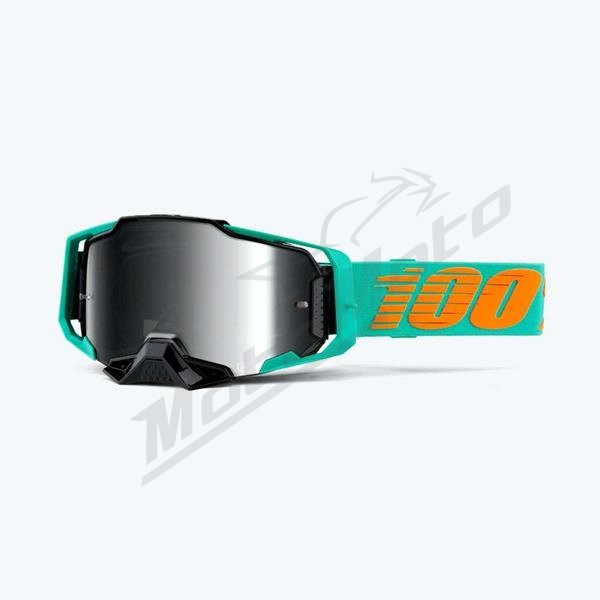 100 percent goggles armega clark (mirror silver lens)