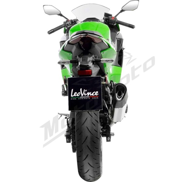 LEOVINCE LV-14 R Slip-On Muffler KAWASAKI Z 400-500 19-25/NINJA 500 24-25