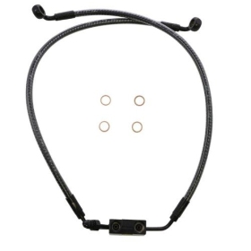 MAGNUM SHIELDING Karbon Fiber Lower Brake Line Harley Davidson FXFB / FXFBS / FXLRS / XL 1200/1868 16-23 