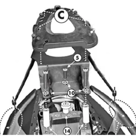 KAPPA Top case frame KTM With Monolock Plate Yamaha T-MAX 500-530 08-16