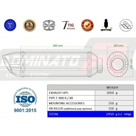 Duslintuvo bakelis Dominator HP5 BMW F900 R 2020 - 2021