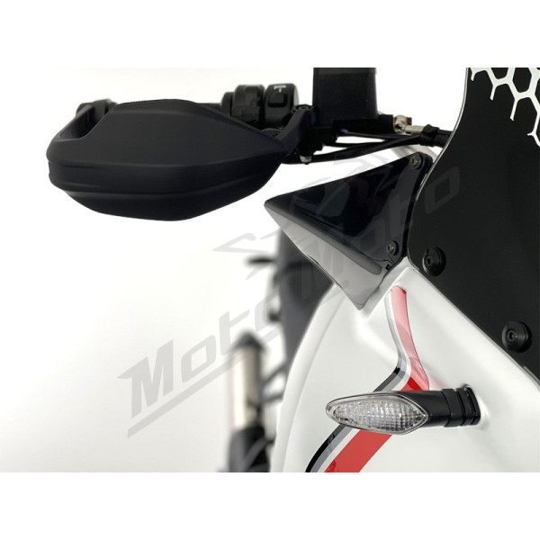 WRS DU026NL Vėjo deflektoriai Juodi Ducati Desert X 950 ABS 22-24
