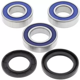 ALL BALLS Rear Wheel Bearing Kit Kawasaki ZZR 600-1400 00-18/ZXR 750 91-95/Z 1000 07-24/ZX-6R/ZX-7R/ZX-9R/ZX-10 98-20