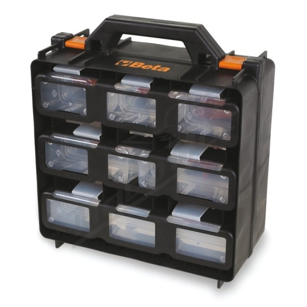 BETA Organizer Tool Case with 12 removable tote-trays
