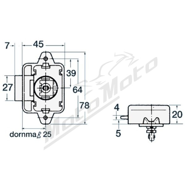 Osculati Pushbutton spring lock