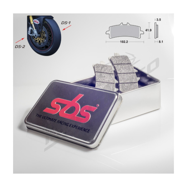 Sbs brake pads kh447 racing dual sinter Aprilia / Bimota / Ducati / Kawasaki / MV Agusta / Norton / Suzuki 600-1400cc 09-20