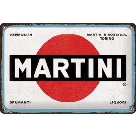 Metal tin sign MARTINI 20x30