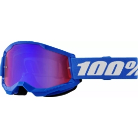 OFF ROAD 100% Strata 2 Goggles (Mirrored Lens) Blue