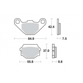 BRAKE PADS FERODO FDB314SG / MCB523 OFFROAD