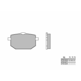 BREMBO Street Sintered stabdžių trinkelės priekinės MOTO GUZZI / YAMAHA XT 600-750cc 1986-1993