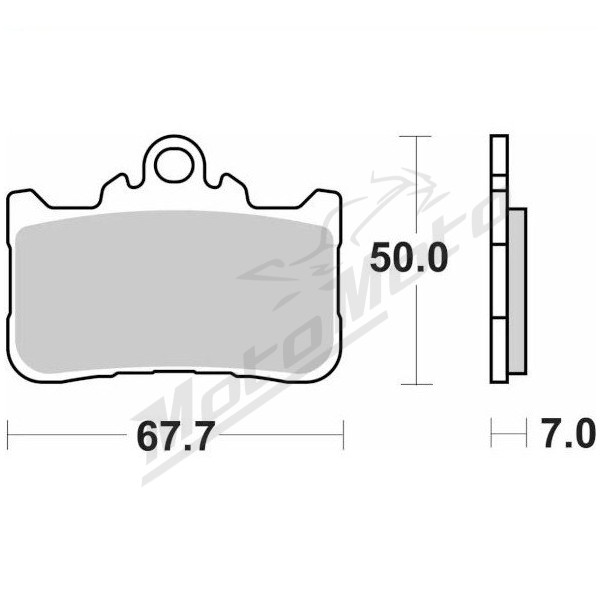 MOTO-MASTER RoadPro Sinter Sport Kawasaki Z 900 25-26