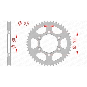 AFAM Steel Standard Rear Sprocket 420 48 teeth