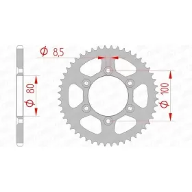 AFAM Steel Standard Rear Sprocket 420 48 teeth