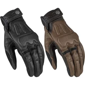 LS2 Rust Man Leather Gloves
