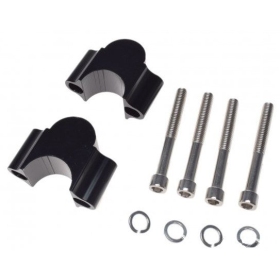 HANDLEBAR RISERS BLACK 28,5mm 2PCS