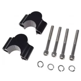HANDLEBAR RISERS BLACK 28,5mm 2PCS