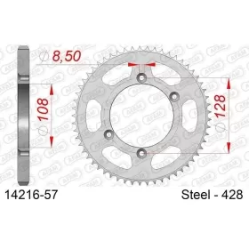 AFAM Steel Standard Rear Sprocket 428 57 teeth SUZUKI DR-Z / KAWASAKI KLX 125 03-14