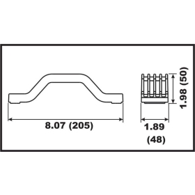 Perf anods variklio tvirtinimo dalis  Yamaha 115-300HP