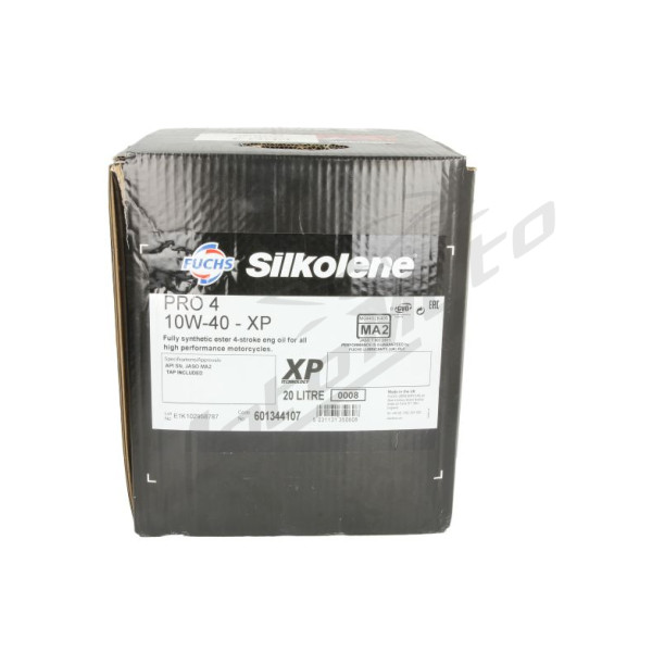 Silkolene Pro 4 Synthetic Oil 10w40 XP 4T-20l