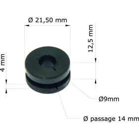 Tourmax guminė įvorė (Silent Block) 10 vnt HONDA CB / CBF / CBR / CX / NSR / ST / TRX / VFR / VT  VTR / XL / XR 125-1100cc 1976-2011