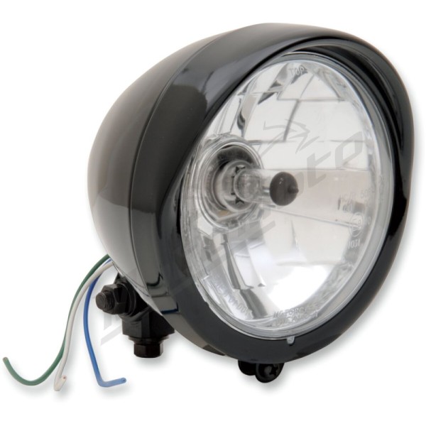 DRAG SPECIALTIES Diamond-Style Bottom-Mount 5-3/4" Headlight Assemblies 146 mm