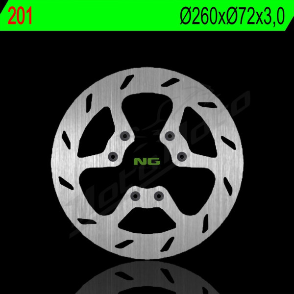 NG BRAKES Priekinis fiksuotas stabdžių diskas 260mm Beta Ark / RR / RRT 50cc 03-09