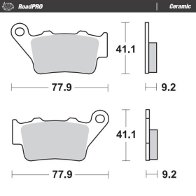 MOTO-MASTER Ceramic Brake Pads Aprilia / Beta / BMW / Ducati / Honda / KTM / Triumph 125-1250 93-26  